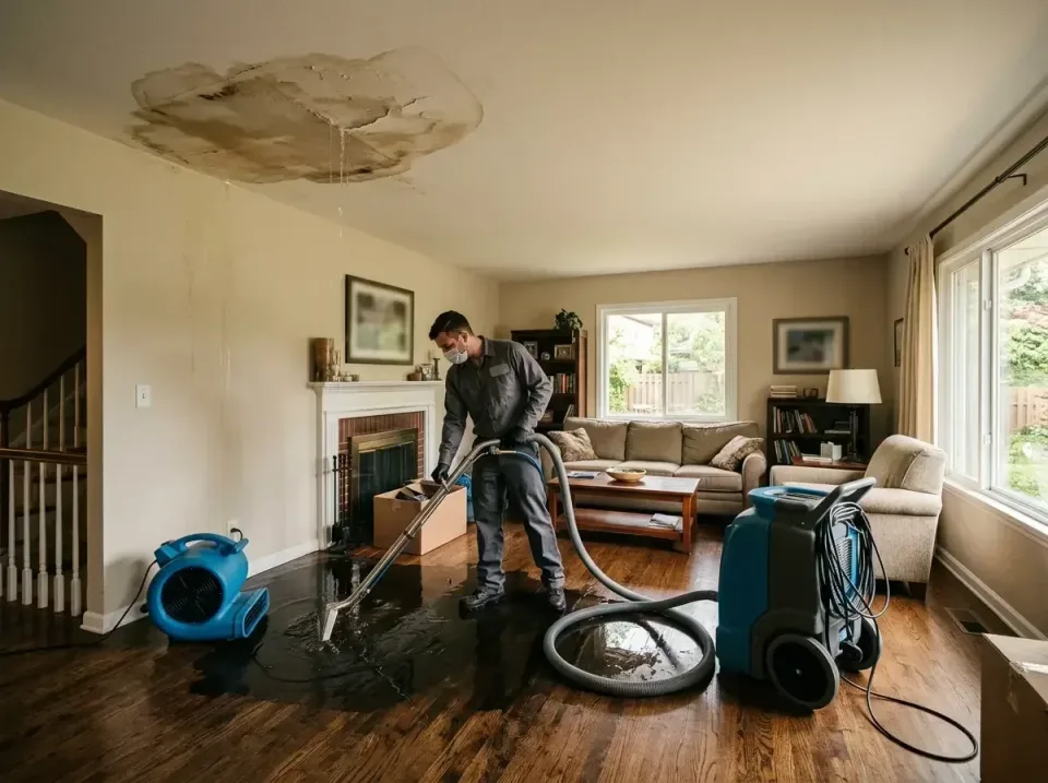 attic-pipe-burst-ceiling-drip-008 — frequently asked questions, Water Damage Restoration & Carpet Care in Roscoe, IL